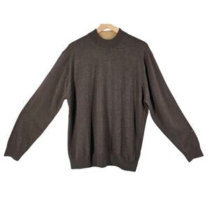 RAFFI Men's Brown 100% Extra Fine Marino Wool Sweater Size XL/54